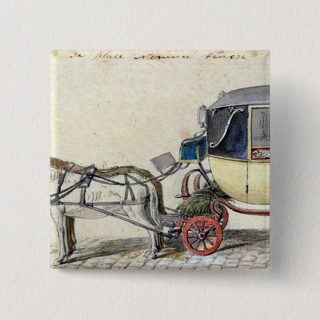 Chapa Cuadrada Caballo y carro, 1825 (Anverso)