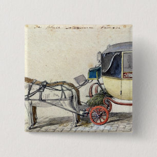 Chapa Cuadrada Caballo y carro, 1825