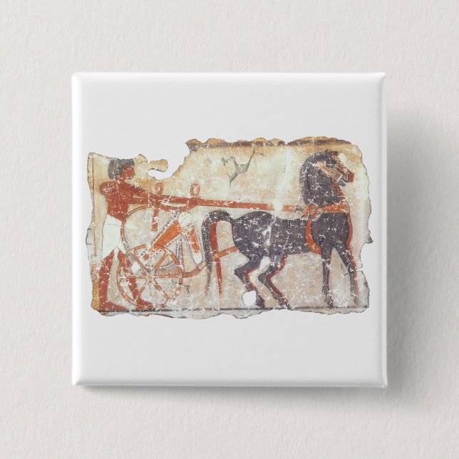 Chapa Cuadrada Caballo y carruaje (Anverso)