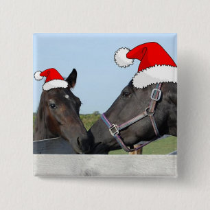 Chapa Cuadrada Caballo y piedad navidades