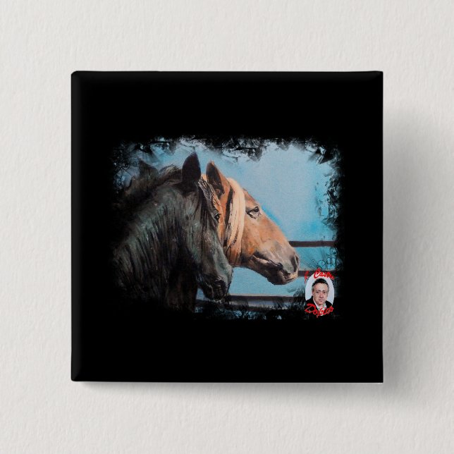 Chapa Cuadrada Caballos/Cabalos/Caballos (Anverso)