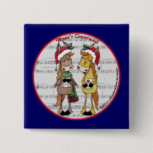 Chapa Cuadrada Caballos de carga - Navidades 'Mare'y
