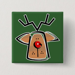 Chapa Cuadrada cabeza de Rudolph
