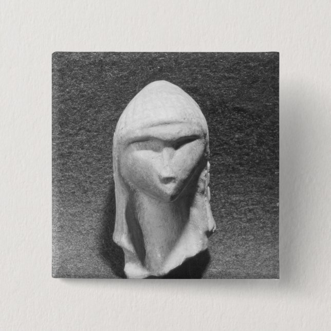 Chapa Cuadrada Cabeza de una mujer conocida como Venus de (Anverso)