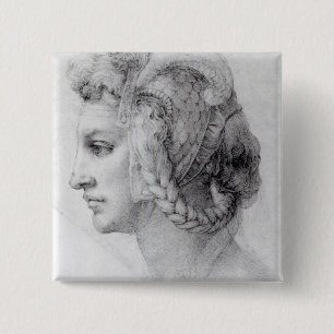 Chapa Cuadrada Cabeza ideal de una mujer, c.1525-28