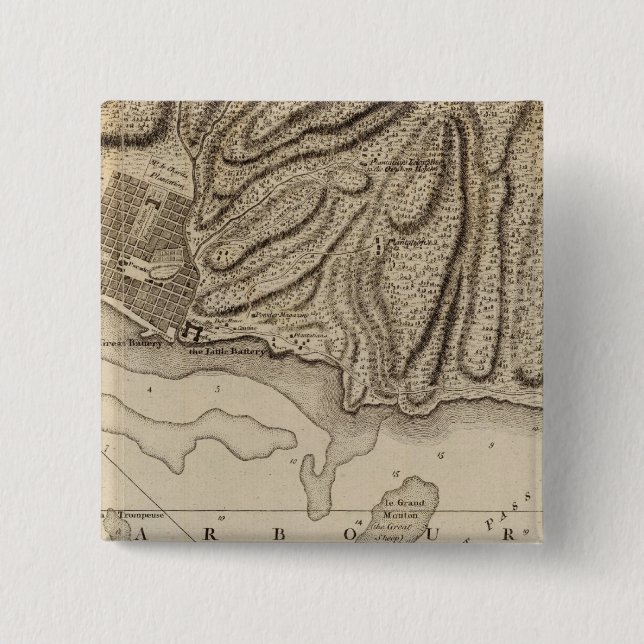 Chapa Cuadrada Cabo Francois (Anverso)