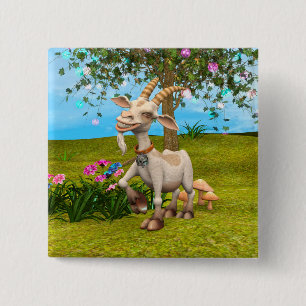 Chapa Cuadrada Cabrito Feliz