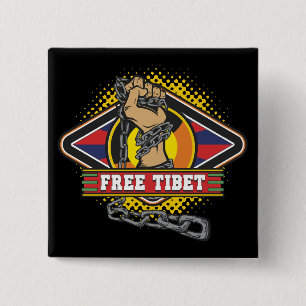 Chapa Cuadrada Cadenas libres de Tíbet