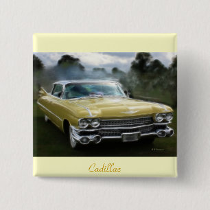Chapa Cuadrada Cadillac amarillo
