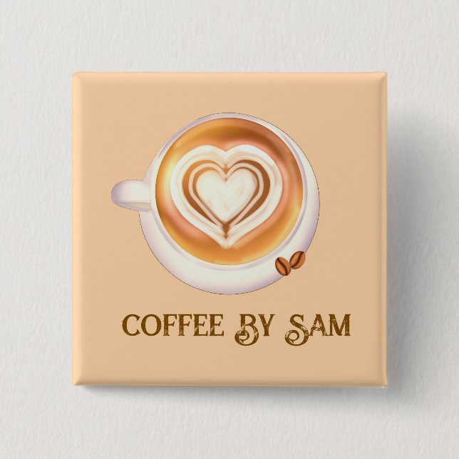 Chapa Cuadrada Café cappuccino (Anverso)