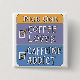 Chapa Cuadrada Café o cafeína