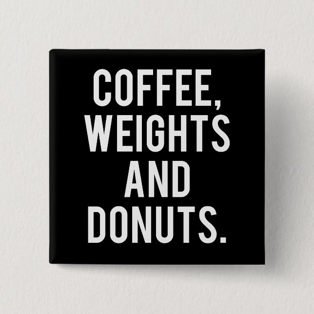 Chapa Cuadrada Café, pesos y donuts - Gimnasio de Novedad diverti (Anverso)