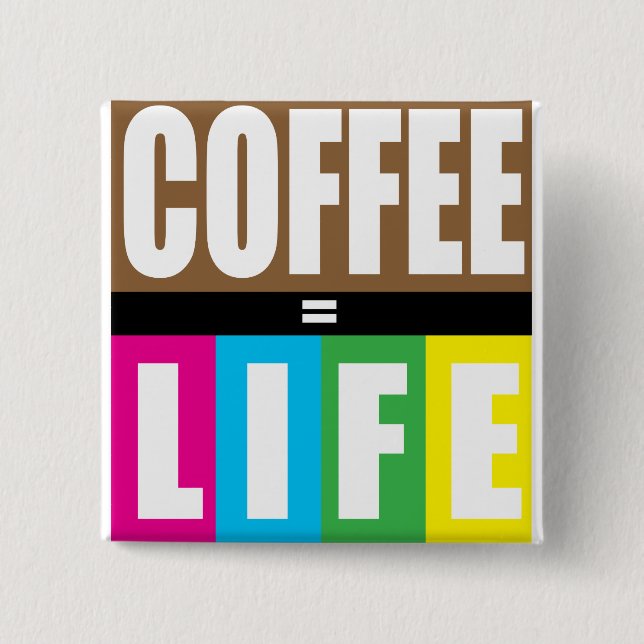 Chapa Cuadrada café = VIDA (Anverso)
