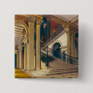Chapa Cuadrada Caja de la escalera, casa de Buckingham, 'de la