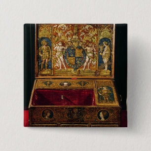 Chapa Cuadrada Caja de la escritura o escritorio de la tabla