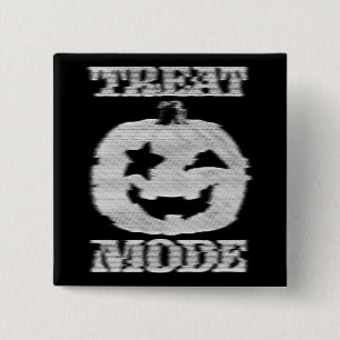 Chapa Cuadrada Calabaza Glitchy en modo de tratamiento