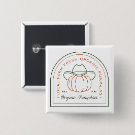 Chapa Cuadrada Calabaza orgánica granja campestre temporada de ot