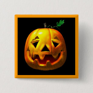 Chapa Cuadrada Calabazas de Halloween