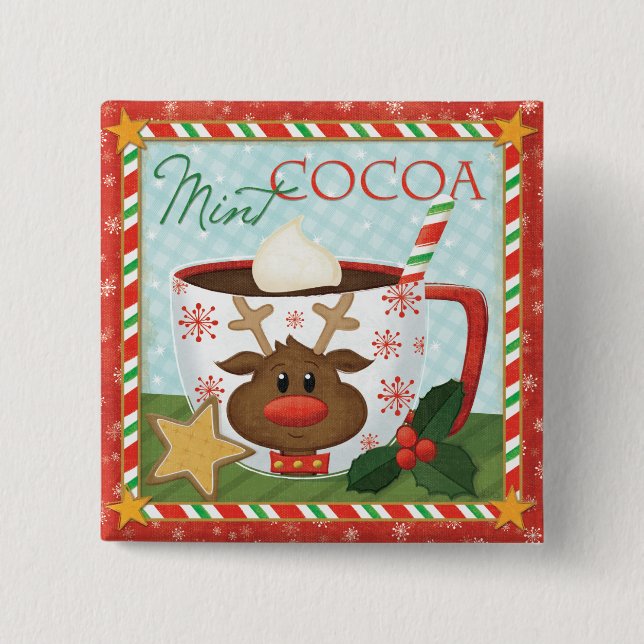 Chapa Cuadrada Calabazas de Halloween en cementerio (Anverso)