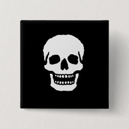 Chapa Cuadrada Calavera riendo aterradora
