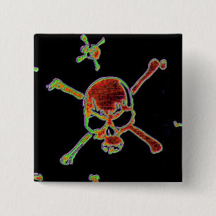 Chapa Cuadrada Calaveras 7
