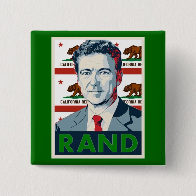 Chapa Cuadrada California para el rand Paul (Anverso)