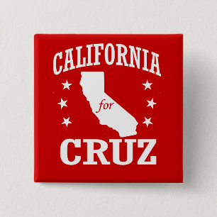 CHAPA CUADRADA CALIFORNIA PARA TED CRUZ
