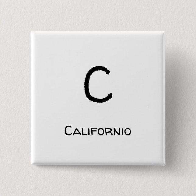 Chapa Cuadrada Californio - C (Anverso)