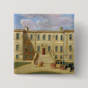 Chapa Cuadrada Calke Pasillo, Derbyshire, Seat de sir Henry Harp