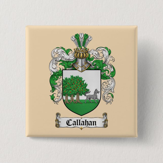 Chapa Cuadrada Callahan Coat of Arms Button (Anverso)