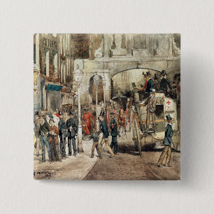 Chapa Cuadrada Calle de Londres, 1869