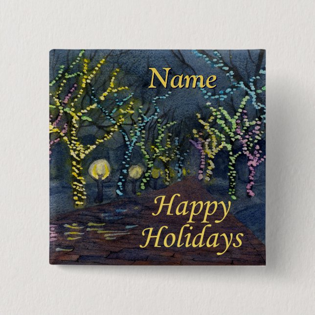 Chapa Cuadrada Calle de los navidades (Anverso)