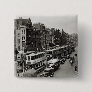 Chapa Cuadrada Calle principal de Whitechapel, Londres, c.1930