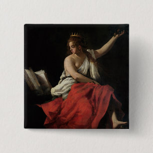 Chapa Cuadrada Calliope, musa de la poesía épica