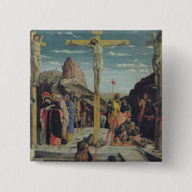 Chapa Cuadrada Calvary, el panel central de la predela (Anverso)