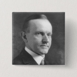 Chapa Cuadrada Calvin Coolidge