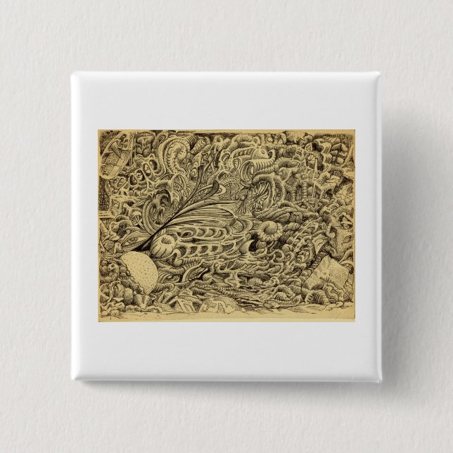 Chapa Cuadrada Cámara enferma_por Brian Benson (Anverso)