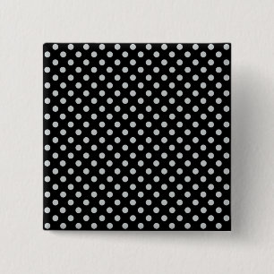 Chapa Cuadrada Cambiar puntos de polka gris Cualquier Personaliza