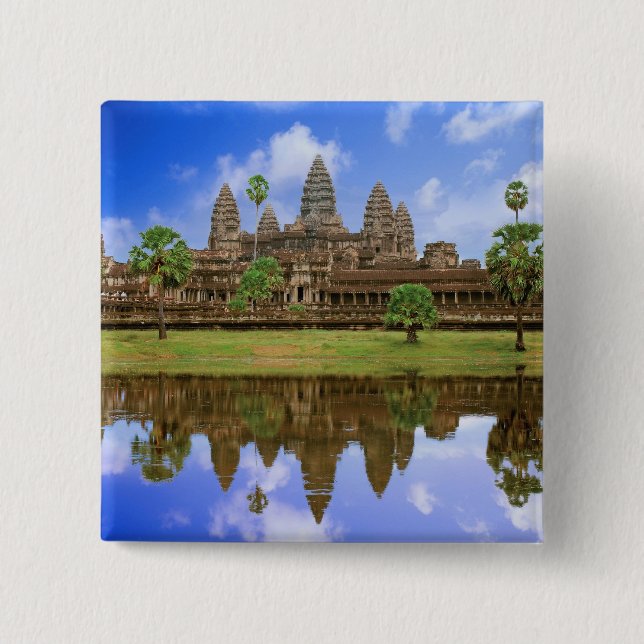 Chapa Cuadrada Camboya, Kampuchea, templo Angkor Wat. (Anverso)