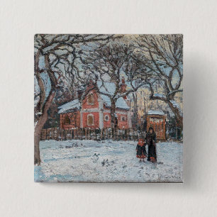 Chapa Cuadrada Camille Pissarro - Castaños en Louveciennes
