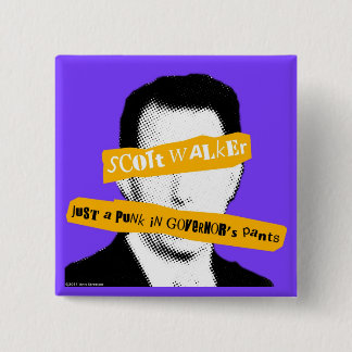 Chapa Cuadrada Caminante de Scott apenas un punk en los