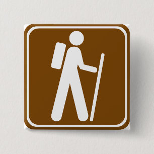 Chapa Cuadrada Caminar el Rótulo de la carretera