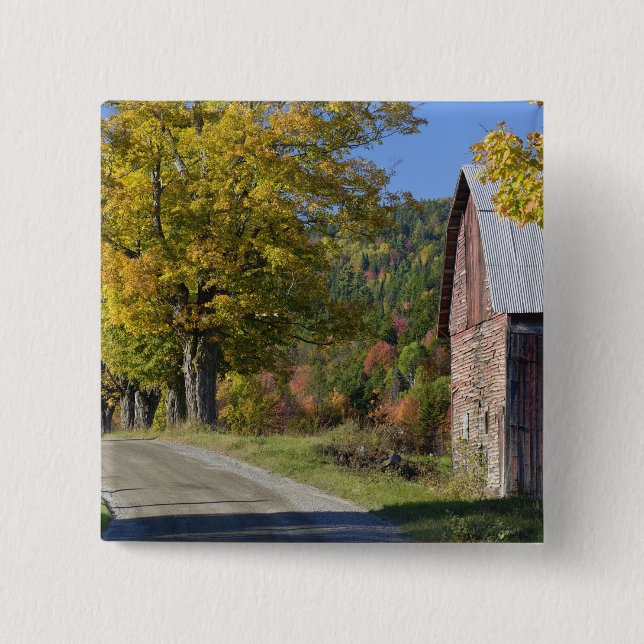 Chapa Cuadrada Camino al lado del granero/de la granja rurales (Anverso)