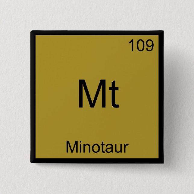 Chapa Cuadrada Camiseta Mt - Símbolo de Elemento de Química Diver (Anverso)