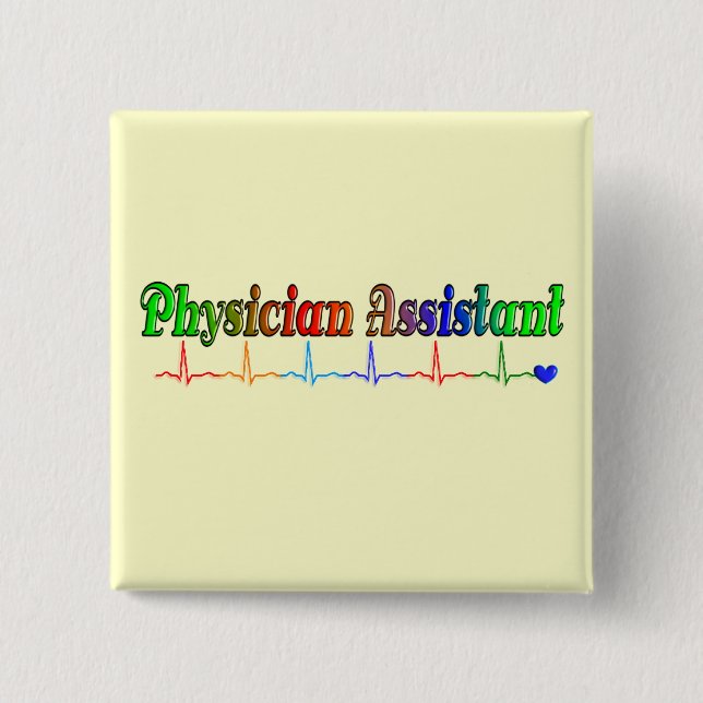 Chapa Cuadrada Camisetas auxiliares y más de los regalos del (Anverso)