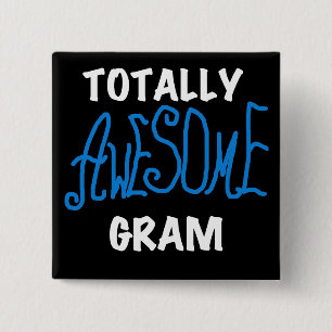 Chapa Cuadrada Camisetas azules y regalos del gramo totalmente