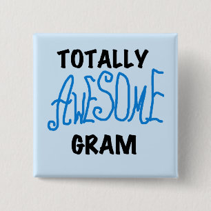 Chapa Cuadrada Camisetas azules y regalos del gramo totalmente