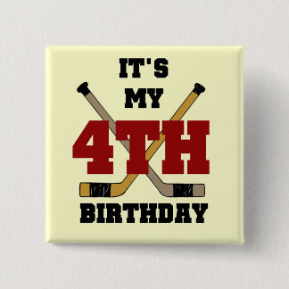 Chapa Cuadrada Camisetas de cumpleaños y regalos para el hockey