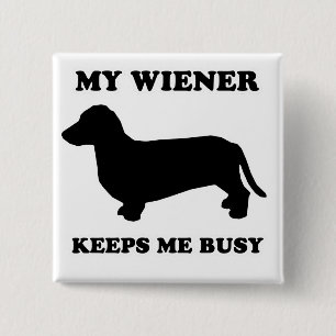 Chapa Cuadrada CAMISETAS del PERRO de la SALCHICHA DE FRANKFURT -