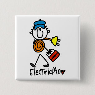 Chapa Cuadrada Camisetas y regalos básicos del electricista